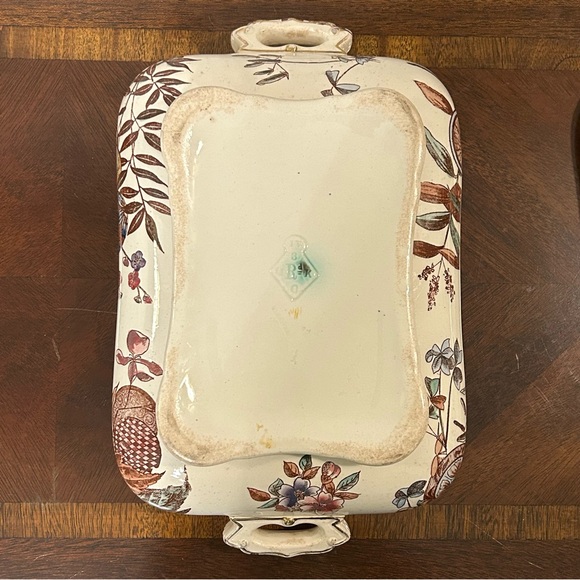 Furnival 1883 Covered Serving Dish - Aesthetic Movement - Picture 9 of 15